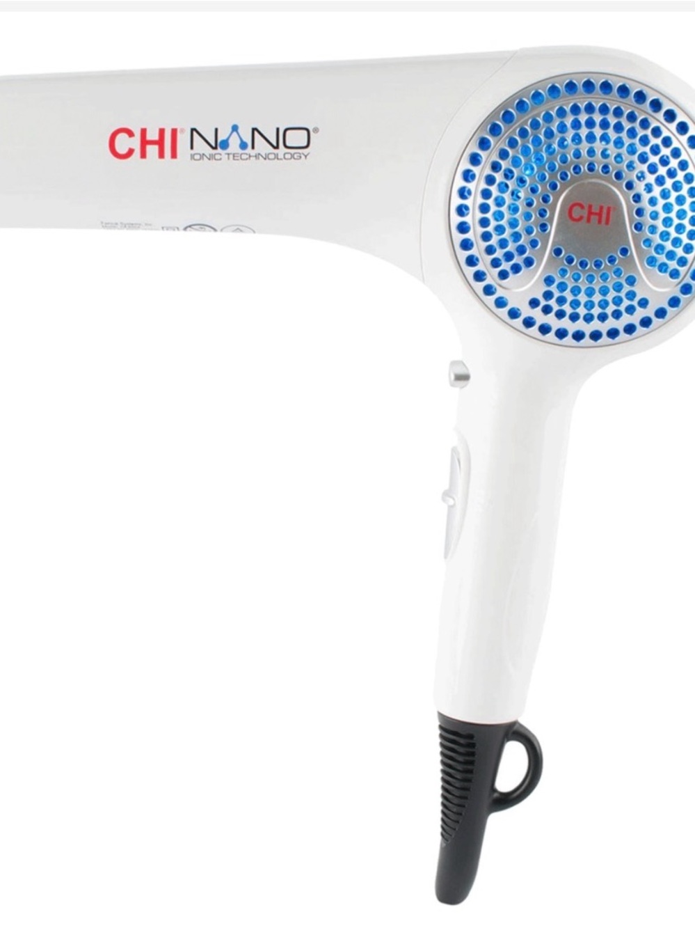 CHI Nano White Ionic Hair Dryer - White/Blue